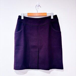 SANDRA ANGELOZZI Plum Pocket Skirt Minimalist Office Casual Fall | Size 34 EU